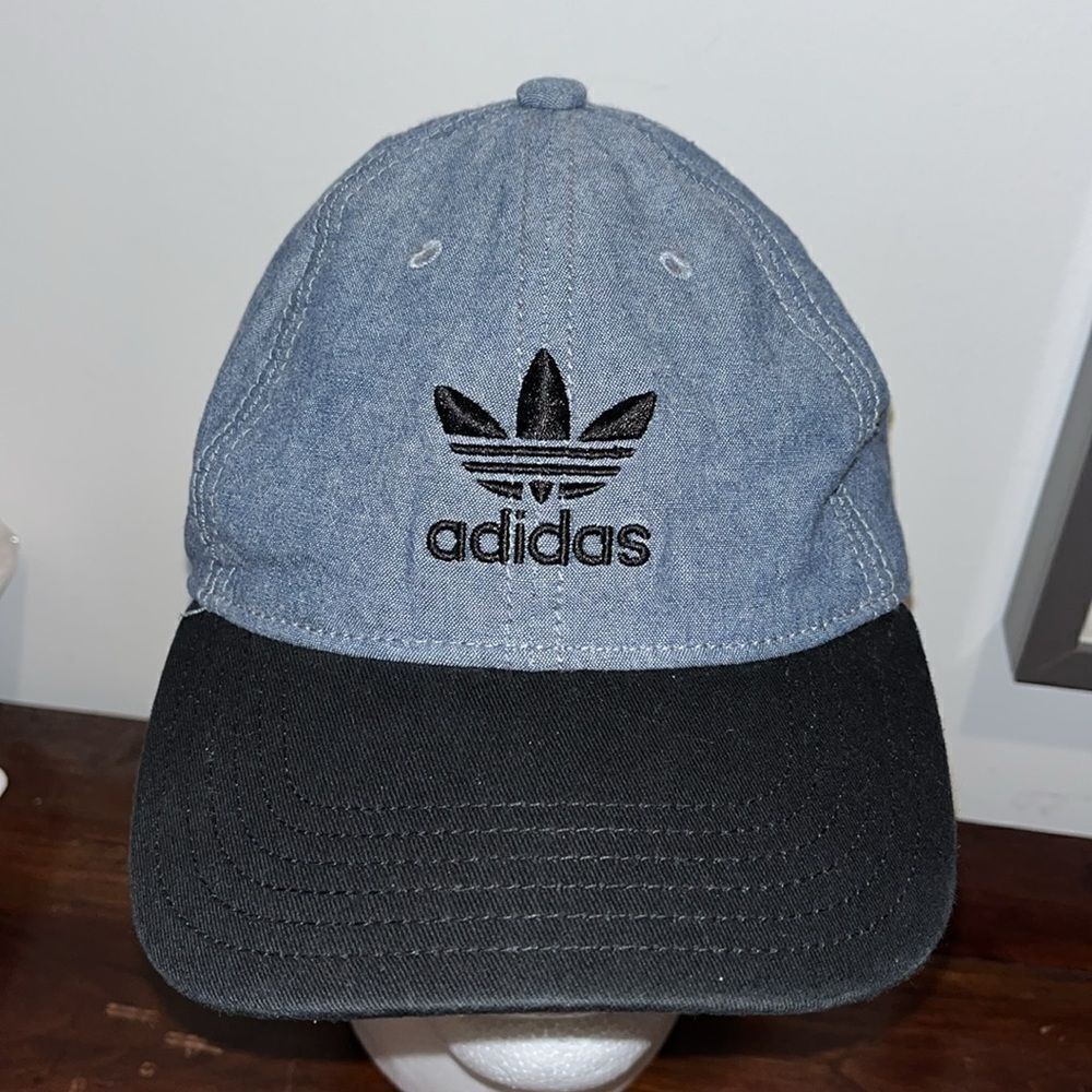 Rare Urban City blue chambray trefoil sloop low profile Adidas golf tennis cap